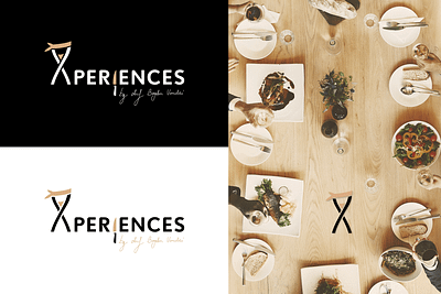 Xperiences • Branding Proposal beige black branding chefs cooking culinary logo white
