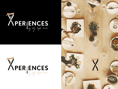 Xperiences • Branding Proposal beige black branding chefs cooking culinary logo white