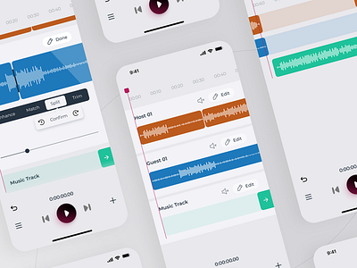 Audio Editing audio concept editing podcast process ui ux