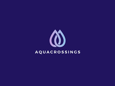 AquaCrossings: Branding branding color design digital design graphic design identity design logo typography visual design