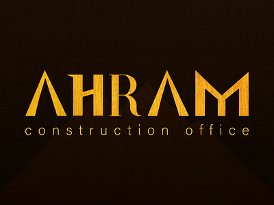 Construction Office | Logo Design ancient archeticture branding construction design egypt engen engineering gorgious graphic design identity logo logo design luxury pyramids vector