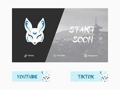 ZoomedZota Twitch Overlay and Panel branding concept esports esports logo gaming gaming logo identity japan kitsune logo mark mask modern stream overlay streaming twitch vector