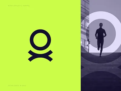 Bones Athletic Apparel | Logo Design activewear adobe illustrator athletic logo bones bones athletic apparel branding clean logo design graphic design illustration logo logo design minimal neon runner simple skull vector