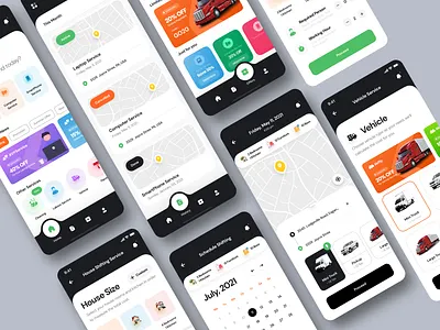 Service App animation graphic design service app ui ui ux