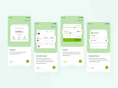 Sekerbank - Onboarding Screens app bank banking mobile onboarding