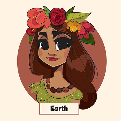 Earth: Solar Sister Series art board games cartoon cartoon art character character design gaming illustration vector