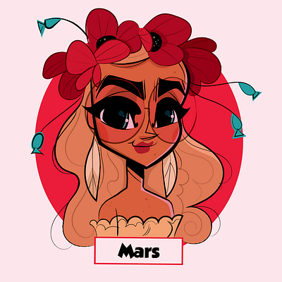 Mars: Solar Sisters Series art board game cartoon character character design game art gaming illustration vector