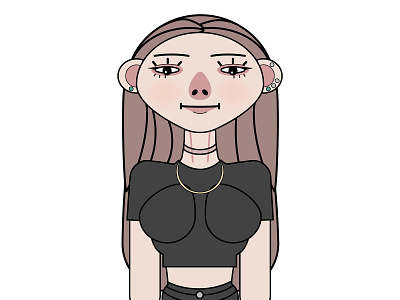 Character design chara character character design design girl character graphic design illustration vector