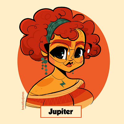 Jupiter: Solar Sisters Series animation art board games cartoon character character design gaming illustration vector