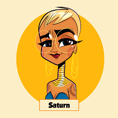 Saturn: Solar Sister Series animation board games cartoon character design gaming illustration illustrator vector