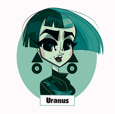 Uranus: Solar Sisters Series animation cartoon character character design gaming illustration illustrator vector