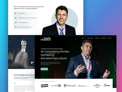 Inspirational Leader figma inspirational leader landing page webflow website wix