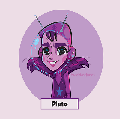 Pluto: Solar Sisters Series 2d animation art board games cartoon character character design gaming illustration illustrator vector