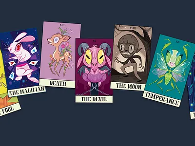 Tarot card series 7/78 2d animation art cartoon cartoon art character design game art games gaming illustration series tarot art vector