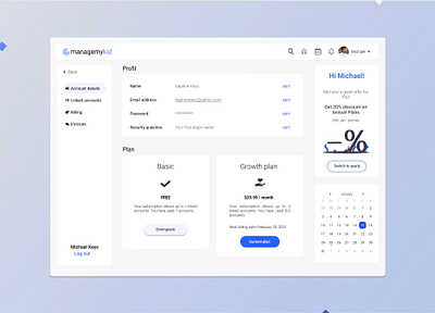 Subscription dashboard dashboard design figma ui user interface