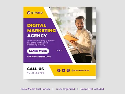 Creative Business Marketing Banner For Social Media Post development