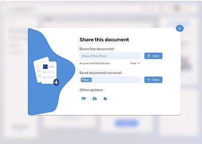 Document sharing window design document share figma figmadesign illustration ui uidesign user interface uxui window
