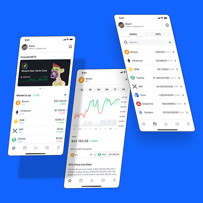 Kubo | Crypto exchange, wallet & NFT in one place app eth ethereum figma illustration nft ui vector web3