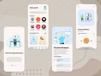 Education Mobile Design graphic design ui