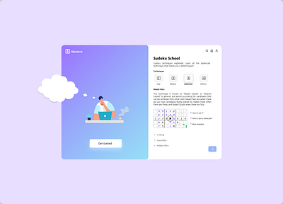 Sudoku interface bootcamp dashboard design figma figmadesign sudoku ui uidesign user interface uxui