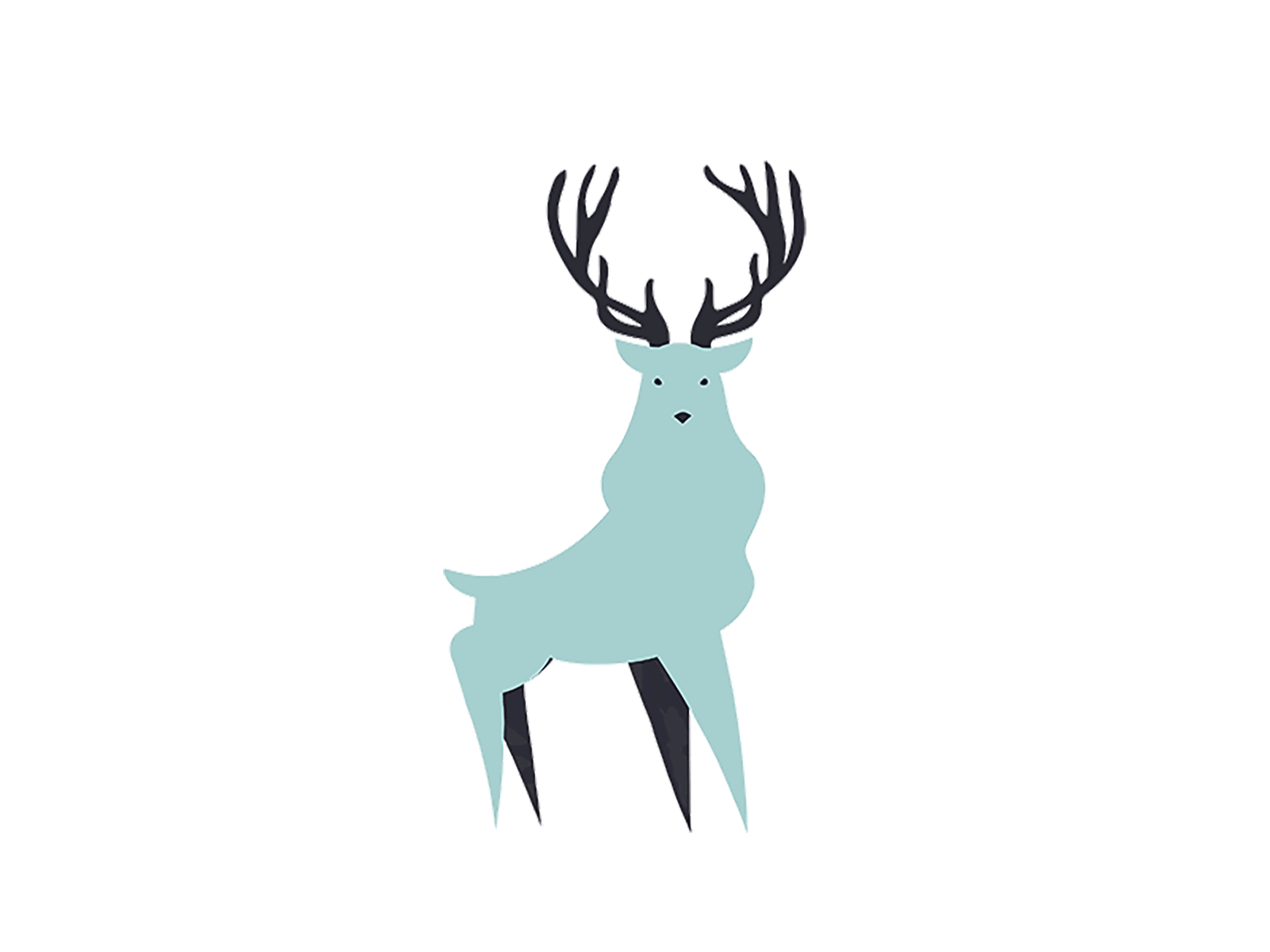 Spiky-legged deer 2d animation animal animation character design deer forest illustration legs walk cycle walking