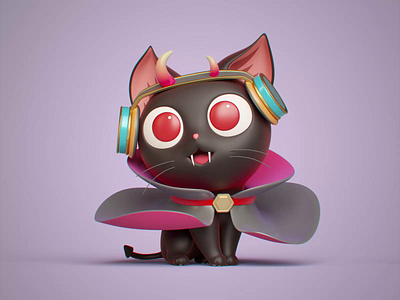 Pet Cave #005 3d animation art artist artwork branding cat creator design illustration motion graphics