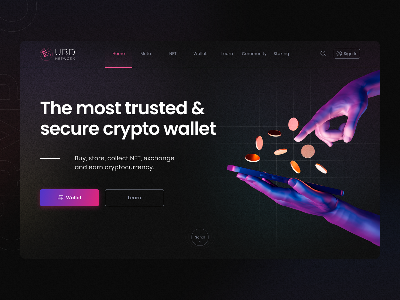 UBD Crypto by DmSayapin on Dribbble