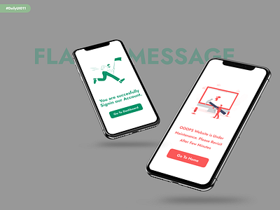 Flash Message DailyUI011 app design daily ui 011 dailyui 011 flash message mobile app design mobile app ui design mobile ui design product app design ui