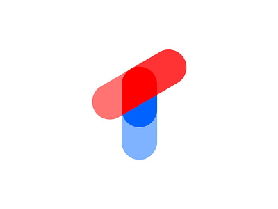 T +💊 blue pill branding graphic design health icon identity logo medical medicine minimalist monogram pill pill logo red pill t logo tablet tablet logo