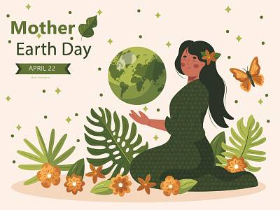 Mother Earth Day adobe illustrator graphic design illustration