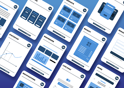 UI Card Deck 1950Labs card deck cards components deck design ecommerce freebie ui ux