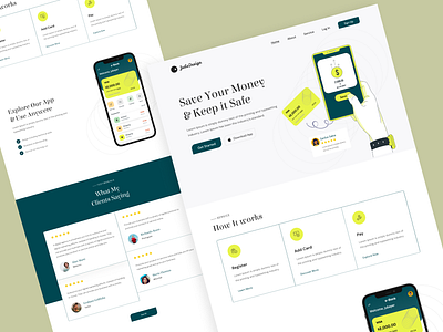 Finance Web Design banking banking web best design design finance illustration landing page minimal product design ui uidesign uiux uiuxdesign wallet web design website website design