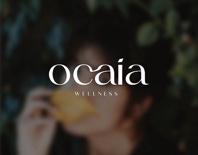 Ocaia Wellness Typogram branding design illustration logo minimal minimal art minimalist logo ui ux vector