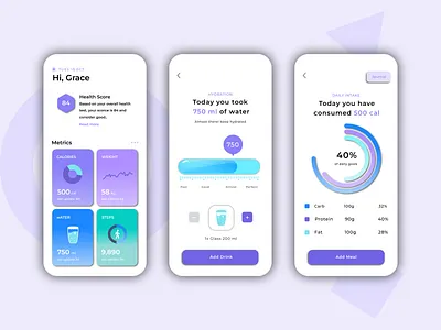 Designed for Health and Fitness App
