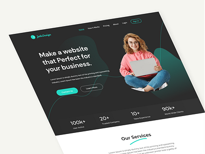 Digital Agency | Landing Page agency best design design digital agency illustration interaction design landingage minimal product design ui design uidesign uiux uiuxdesign web app web design website website design