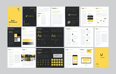 Free Brand Manual a4 agency brand brand manual branding business clean colors company corporate guide guideline identity invoice letter manual minimal print proposal simple