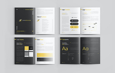 Free Brand Manual a4 agency brand brand manual branding business clean colors company corporate guide guideline identity invoice letter manual minimal print proposal simple