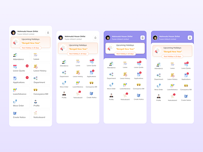 Employee Leave Management Mobile App Dashboard Design app dashboard hr management mobile app mobile app dashboard mobile app ui modern ui ui ui design ui designer