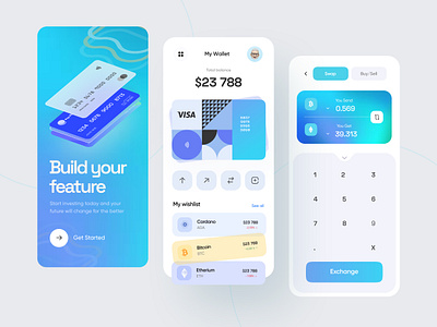 Crypto wallet - mobile app android app app app screen design banking banking app crypto app crypto app design crypto wallet cypto finance app fintack ios app mobile app mobile app design mobile ui mobileapp mobileappdesign ui design ux ui design uxui