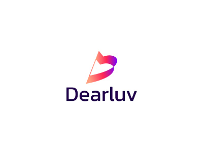 Dearluv Modern Logo | Love logo | D letter logo branding brandmark d letter logo d lettermark dating logo design icon identity logo logo design logo designer logo mark logodesign logos logotype mark monogram print symbol typography