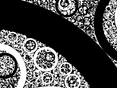 Circling ⚫⚪ abstract javascript tinycode