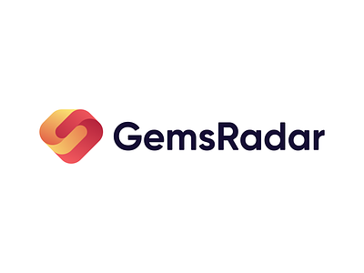 GemsRadar - Logo Concept 1 brand branding connection crypto crypto directory diamond flow gem live chart logo logodesign loop profit symbol trading votes watchlist