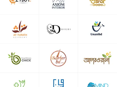 Logo Design Bundle For Company branding business logo company logo corporate ecommerce logo graphic design herbal logo interior company logo logo