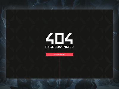 Daily UI #008 - 404 Page 404 agent branding dailyui design error minimal not found ui valorant video games