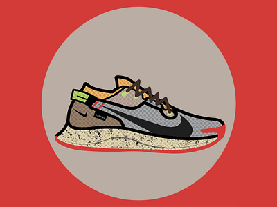 Nike Pegasus 2 Trail GTX Smoke Grey/Bucktan/College Grey/Black classicsneakers design fatlines graphic design illustration kicks nike pegasus sneakerart sneakerhead sneakers trail