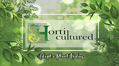 Let's Get Horticultured 3d animation art artwork branding design graphic design illustration illustrator logo typography vector