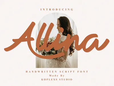 Allina - Signature Bold Script beautiful cool fonts cursive fonts