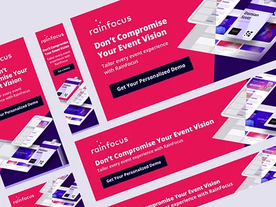 Don't Compromise Your Event Vision Ads ads branding design eventmanagement events illustration software ui