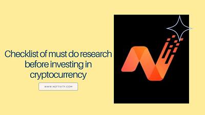 Must do research before investing in best cryptocurrency blockchain crypto metaverse neftivity nfts
