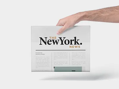 Logo "The NewYork News" branding logo magazine news newyork